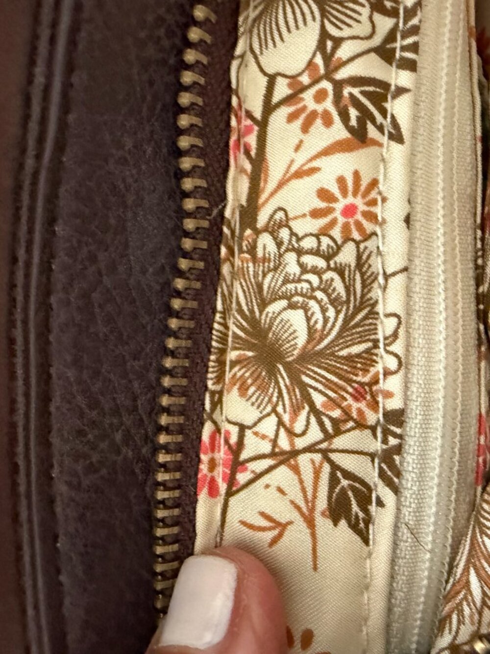 Tommy Hilfiger Navy Blue & Brown Crossbody Bag Gold Logo Crossbody Purse - Picture 12 of 13